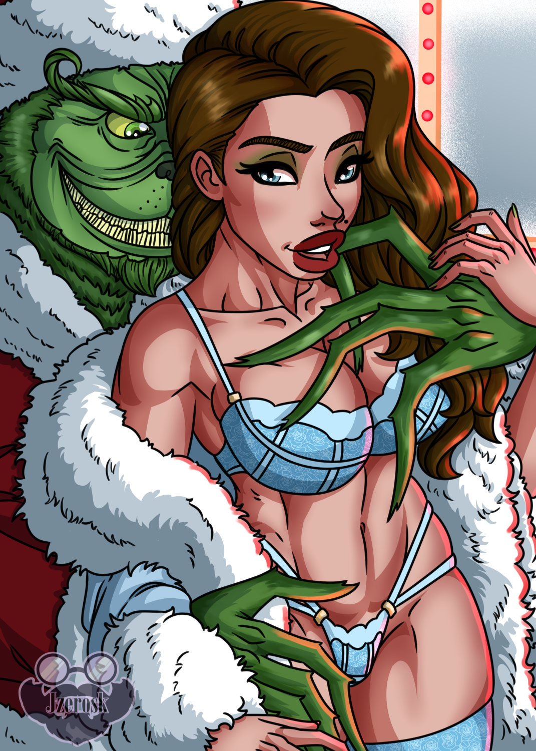 grinch porn - sitcom porn parody aubree valentine missax